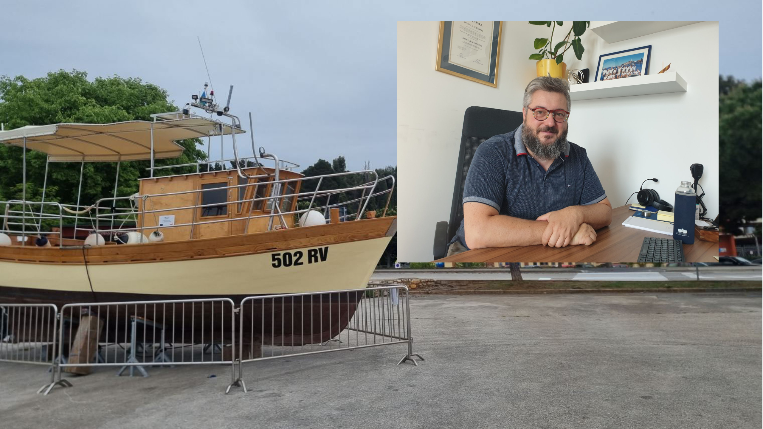 EPILOG PRIČE O ZAPLIJENI BRODA U ROVINJU Ribar verbalno napao djelatnike Lučke uprave i ronioce, intervenirala i policija